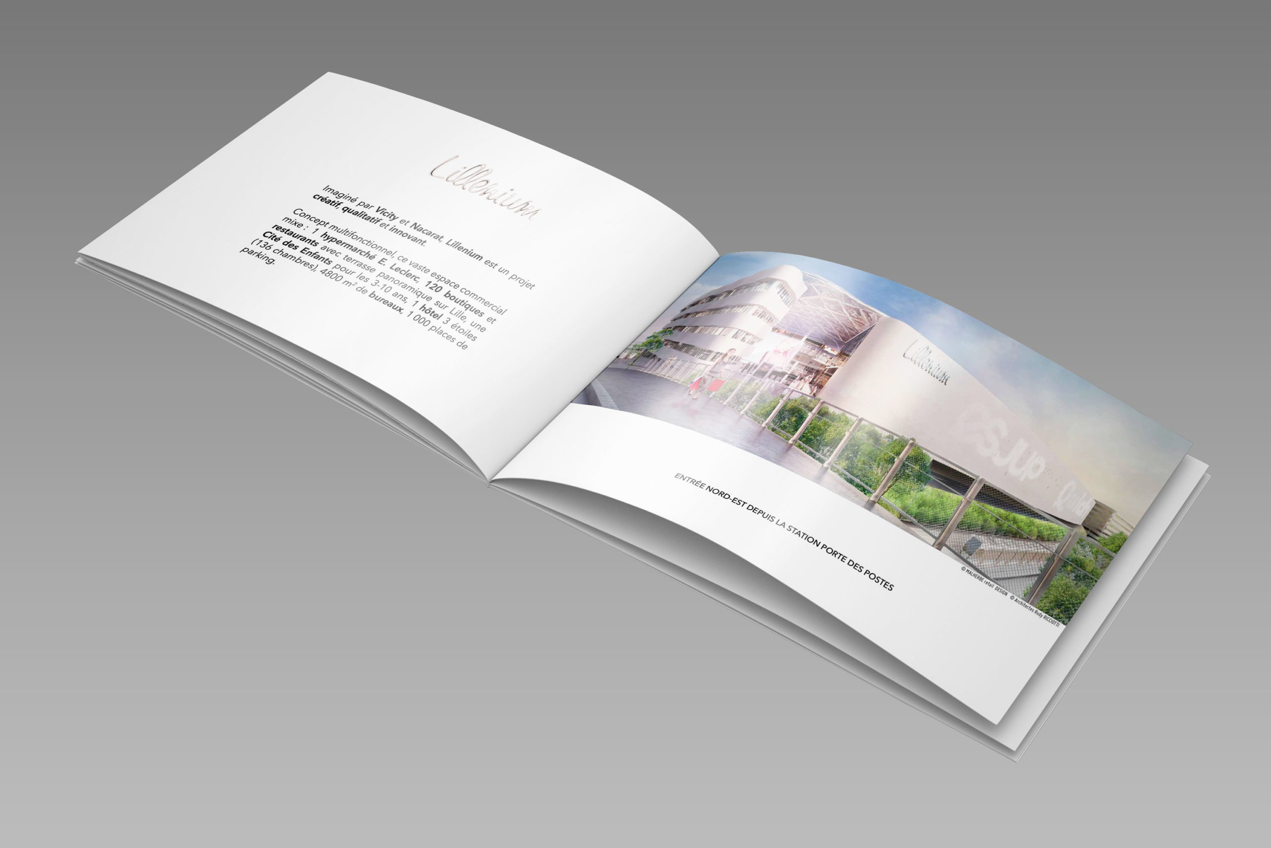 Brochure de présentation d&rsquo;un futur centre commercial